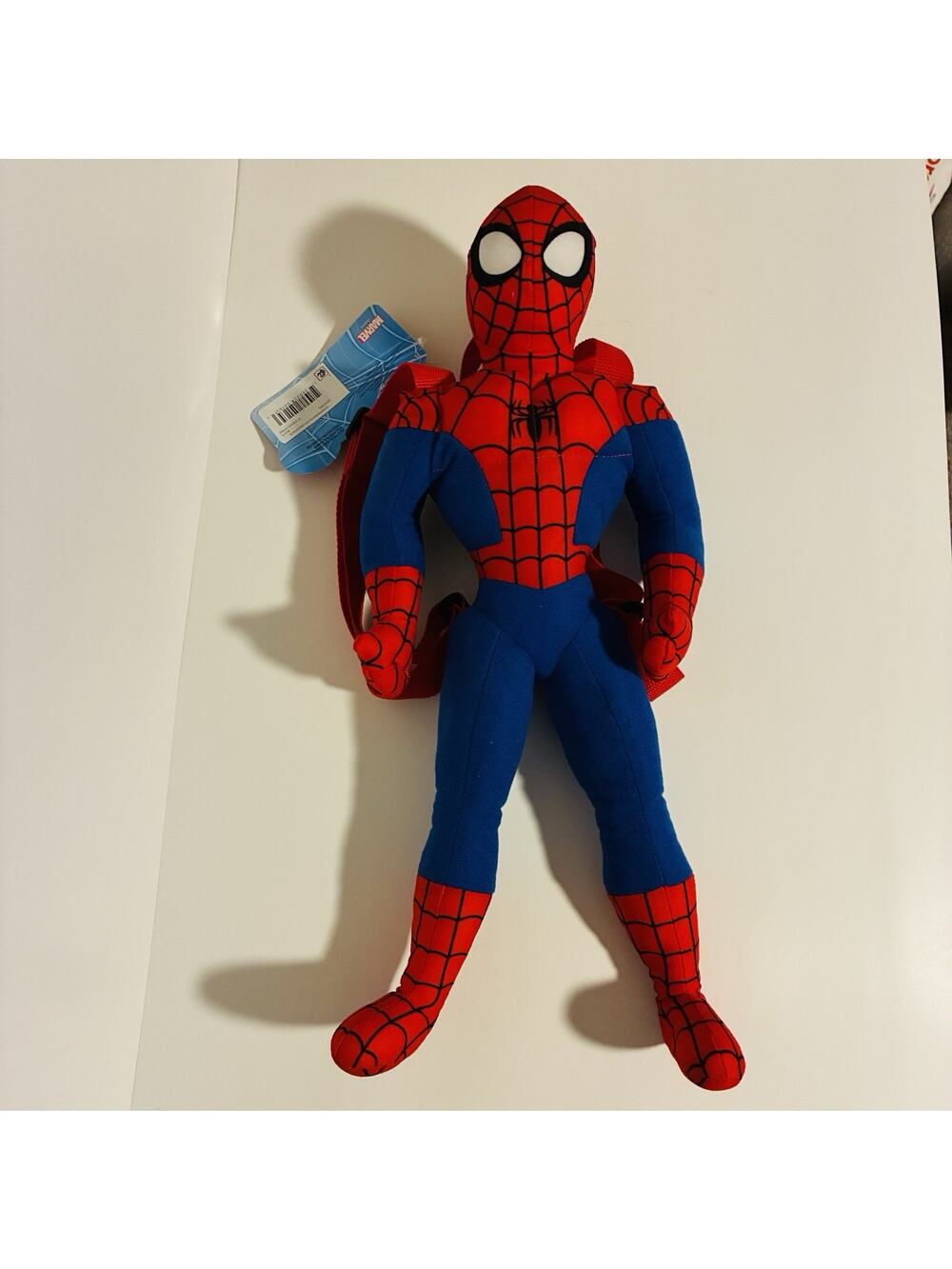 Marvel Spider-Man Plush Backpack Adjustable Strap Kids Character Bag 19"